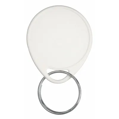 LUCKY LINE PRODUCTS Key Tag: 25 Key Tags, Rectangle, White, Plastic, Blank Label, 4 7/8 in Overall Ht - Unlabeled Key Tags
