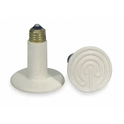 TEMPCO Flat-Top Socket-Mount Heater: 60 W Watt Output, 120V AC, White, 4-1/4 in in - Flat-Top Socket-Mount Heaters