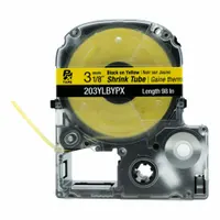Sleeve Label: 1/8 in, Polyolefin, Yellow (Matte), For 22 AWG to 16 AWG Wire Gauge (MPN 824KJ6)
