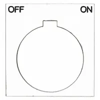 Legend Plate: 30 mm Panel Mounting Size, Square, 1 13/16 in Overall Ht x 1 13/16 in Overall Wd (MPN 9001KN244WP)