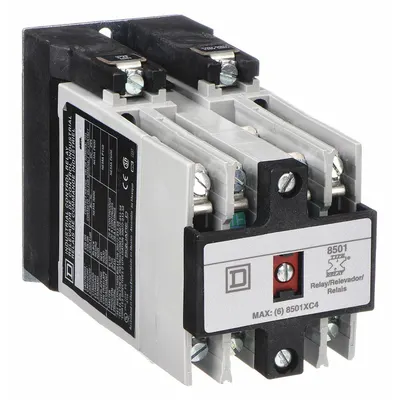 SQUARE D NEMA Control Relay: Surface Relay Mounting, 120V AC Coil Volt - Surface-Mounted Relays
