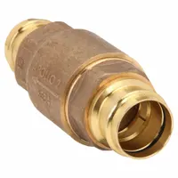 APOLLO Ball Cone Check Valve: Ball, Inline Valve Body, Bronze, 2 in Pipe Size, Press x Press, Std (MPN 61LF10801PR)