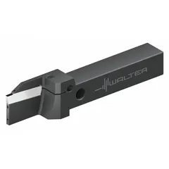 Indexable toolholder for parting and grooving operations on CNC lathes and turning centers. Accepts indexable inserts for cutoff and grooving applications in general machining.