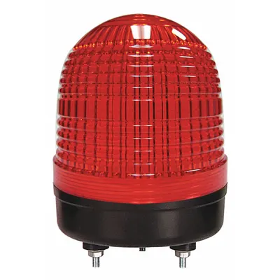 DAYTON Warning Light: Red, LED, 90 to 240V, 3 3/8 in Overall Dia - Wired Multimode Lights