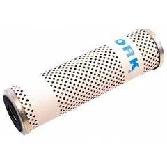 Hydraulic filter element for removing contaminants from hydraulic fluid in HVACR and industrial hydraulic systems. Helps protect pumps, valves, and actuators from wear, maintaining system reliability.