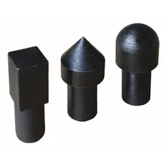 This three-piece punch set includes round, point, and square tip configurations for maintenance and repair tasks. Designed for use with models 3Z949J, 4Z328J, 4Z329J, and 5Z077J in industrial settings.
