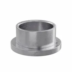 This flanged sleeve bearing is made from SAE 863 iron-copper material for general purpose applications. It has a 3/4 in bore, 7/8 in OD, and 1/2 in length, with a flanged design for axial location. Suitable for supporting rotating shafts in machinery, conveyors, and pumps where self-lubrication is needed. Supplied in a pack of 10.