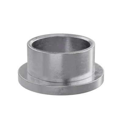 OILITE Flanged Sleeve Bearing: Iron-Copper, SAE 863, 3/4 in Bore, 7/8 in OD, 1/2 in Lg - Lubricated General Purpose Metallic Flanged Sleeve Bearings
