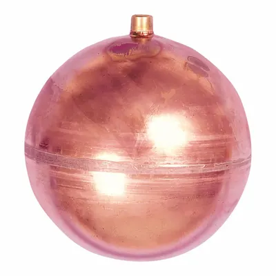 Watts Float Ball: Float Ball, 1/4"-20, 1/4"-20 Thread Size, Internal, Threaded - Copper Threaded Floats