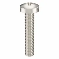 Machine Screw: M4x0.70 Thread Size, 20 mm Lg, 316, Stainless Steel, Plain, Pan, Phillips, 50 PK (MPN ZSCRW-470)