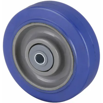 OEM Caster Wheel: 4 in Wheel Dia - Nonmarking Rubber Tread on Plastic Core Wheels