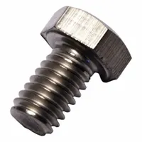 Hex Head Cap Screw: Titanium, Grade 2, Plain, 5/16"-18, UNC, 1/2 in lg, Fully Threaded, Inch (MPN 0107179)