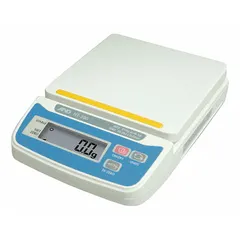 The A&D WEIGHING HT-3000 is a compact bench scale with a stainless steel platform measuring 5 1/8 in x 5 1/4 in. It offers 1 g readability and features an integrated design. This scale is suitable for general industrial weighing applications such as parts counting and checkweighing.
