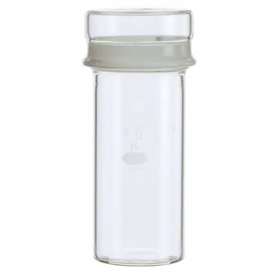 KIMBLE Weighing Bottle: 30 mL, Cap, 72 mm, Colorless, Closure Included, Narrow Mouth Size - Glass Lab Weighing Bottles