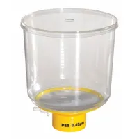 Bottle Top Filter: 0.45 um Max Particle Size, 90 mm Dia, PES, 1 L Upper Capacity, Sterile (MPN 11L837)