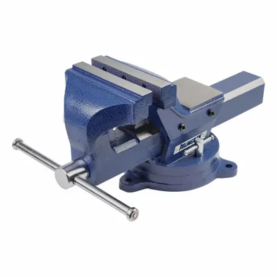 PALMGREN Industrial Duty Bench Pipe Vise: Covered, 5 in Jaw Face Wd, 5 1/2 in Max Jaw Opening - Combination Bench & Pipe Vises