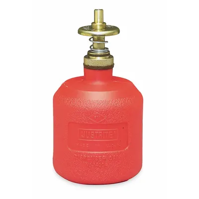 JUSTRITE Solvent Dispensing Bottle: 8 fl oz Capacity, Polyethylene - Solvent Dispensing Bottles