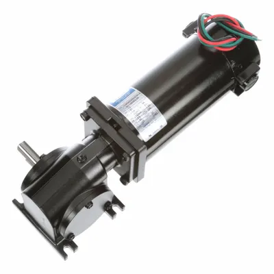 LEESON Right Angle Gearmotors: Right Angle, 12V DC, TENV, 125 RPM, 90 in-lb Max Torque - Right Angle DC Gearmotors