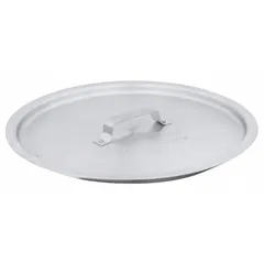 Aluminum cover for stock pots, 10 7/8-inch diameter, NSF Certified. Suitable for covering pots during cooking or storage in food service and commercial kitchen environments.