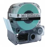 Wraparound Label: 1 1/2 in x 1 1/2 in, 1 1/2 in x 26 1/4 ft, Vinyl, White (Gloss)