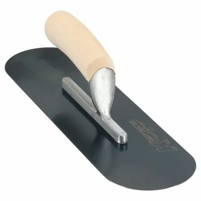 KRAFT TOOL Pool Trowel: Blade Material Blue Steel, Blade Shape Round, 4 in Blade Wd - Swimming Pool Trowels