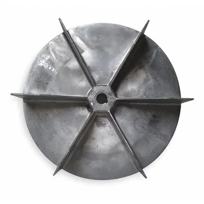Dayton Replacement Blower Wheel: Radial, 9 in Dia, CW/CCW, Aluminum Wheel, 1 Inlets - Radial Blade Blower Wheels