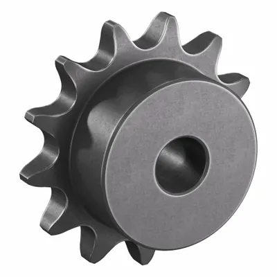 TRITAN Sprocket: One-Sided Hub, For Single Strands, 40, 13 Teeth, 2.089 in Pitch Dia - Size 40 Plain-Bore Roller Chain Sprockets