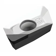 Parallelogram indexable milling insert with coated carbide grade for wear resistance. Designed for general-purpose milling of steel, stainless steel, and cast iron. Suitable for roughing and semi-finishing operations in industrial machining applications.