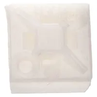 TY-RAP Cable Tie Mounting Base: 0.16 in Slot Wd, 0.06 in Slot Ht, Natural, 0.74 in Wd, 100 PK (MPN MPNY-750-9-C)