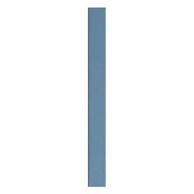 ASI GLOBAL PARTITIONS Partition Column: Plastic Polymer, Pebble, Blue, 82 in Ht, 8 in Wd - Pilasters for Bathroom Partitions
