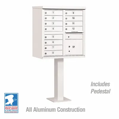 SALSBURY INDUSTRIES Cluster Box Unit: CBU, 13 Doors, Horizontal, 62 in H x 30 1/2 in W x 18 in D - Multi-Unit Mailboxes