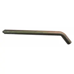 This jaw head locating pin is a replacement part for material handling equipment. It is designed to fit specific Dayton-brand models, ensuring proper alignment in lifting and positioning systems.
