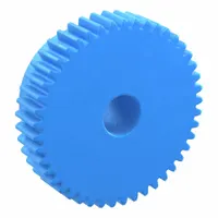 Machined Spur Gear: Module m 1, 45 Teeth, 10 mm Bore Dia, Nylon, 20° Pressure Angle, Plain Bore (MPN PS1-45)