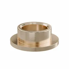 This flanged sleeve bearing is made from SAE 841 bronze and operates from -35°F to 300°F. It has a 3/4 in bore, 1 in OD, and 1/2 in length. The flange aids axial location in applications such as conveyors, pumps, and industrial machinery. Sold in a pack of 10.