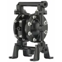 ARO Double Diaphragm Pump: Aluminum Body, 1/2 in, NPT Connection, 12.4 gpm, 255 ft Max. Head (MPN PD05R-AAS-PAA-B)