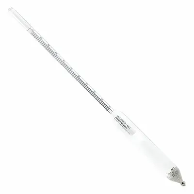 THERMCO Salt Brine Hydrometer: Salt Brine (Sodium Chloride) by Saturation, 0/100% Range - Salt Brine Hydrometers