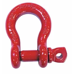 Silver-colored anchor shackle for lifting applications. Rated at 70,000 lb working load limit with a compatible sling width of 5 3/4 in. Used to connect slings, chains, or rigging hardware in overhead lifting and material handling operations.