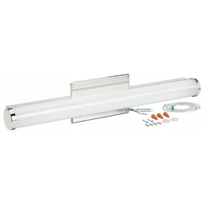 LITHONIA LIGHTING Vanity Light: Chrome, 1,690 lm_1,800 lm_1,850 lm, 3000K/3500K/4000K, 18 W - Contemporary Vanity Lights