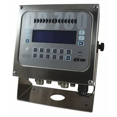 B-TEK Scale Indicator: 12 in Overall Ht, 12 in Overall Lg, 12 in Overall Wd, g/kg/lb/oz - Material Handling