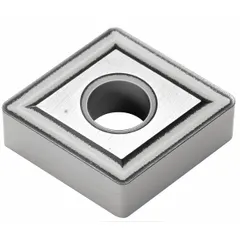 Diamond indexable turning insert for precision turning operations on lathes. Configurations include CNMG642ENZ and CNMG190608N-UZ. The indexable design enables quick insert changes without resetting tool geometry, suitable for high-volume production in general machining applications.