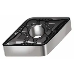 This diamond indexable turning insert is designed for precision machining of non-ferrous materials, composites, and abrasive alloys. It is suitable for turning, facing, and profiling operations where superior wear resistance and surface finish are required.