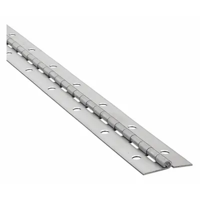 OEM Steel Full Surface-Mount Piano Hinge, 72 in Leaf Ht, 9/16 in Leaf Wd - Full Surface-Mount Piano Hinges