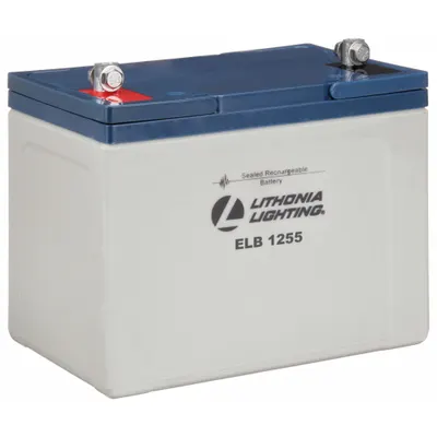 LITHONIA LIGHTING Battery: ELT275, Sealed Lead Acid, 12 V Volt, 75 Ah Battery Capacity - Sealed Lead Acid Emergency & Exit Batteries