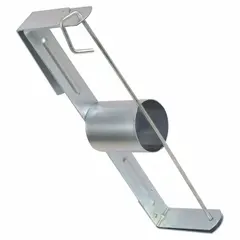 This drywall tape holder is designed to hold joint tape for drywall finishing. It hangs from a belt for convenient, hands-free access during taping and installation work. Overall length is 10 3/4 inches, overall width is 2 inches.