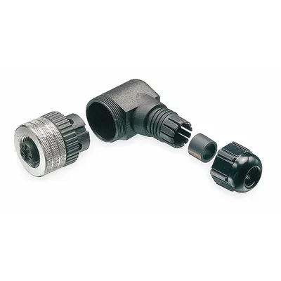 BRAD HARRISON Internal Thread Connector: 4 Socket, M12, IP67, 90° Angle, Polyamide - M12 Circular Connector Products