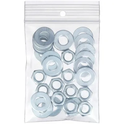 OEM Reclosable Bag: 4 mil Thick - Hang-Hole Reclosable Poly Bags