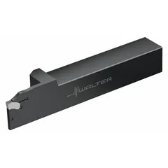 Indexable toolholder for parting and grooving operations on lathes and turning centers. Accepts indexable inserts for efficient cutting. Model G2012.2525R-3T33SX (MPN 7100116).