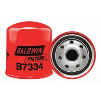 BALDWIN FILTERS Oil Filter: B7334, M20-1.50 Thread Size, 3 7/16 in Overall Ht, 3 1/16 in Outside Dia
