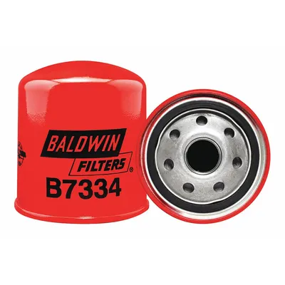 BALDWIN FILTERS Oil Filter: B7334, M20-1.50 Thread Size, 3 7/16 in Overall Ht - Spin-On Oil Filters