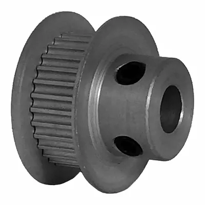 Dayton Timing Pulley: Modified Curvilinear, Fixed, For GT Timing Belt Section - GT Section Fixed-Bore Timing Pulleys with Hub